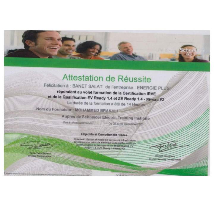 Attestation de réussite